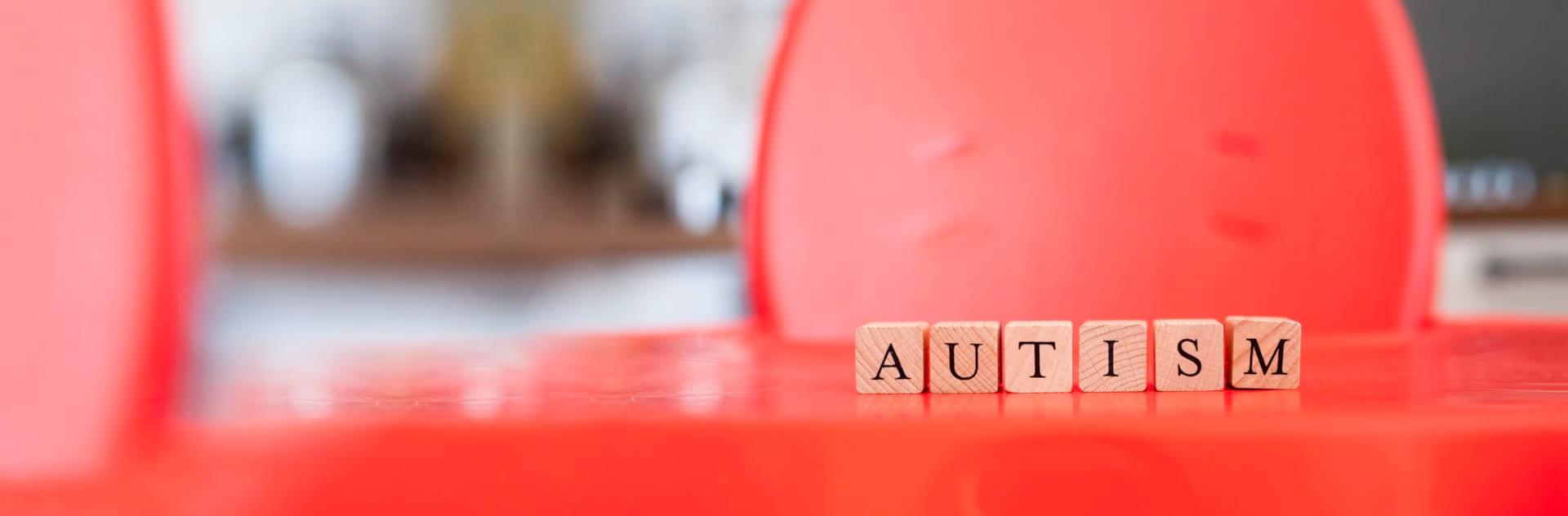 Autismm word in scrabble piece
